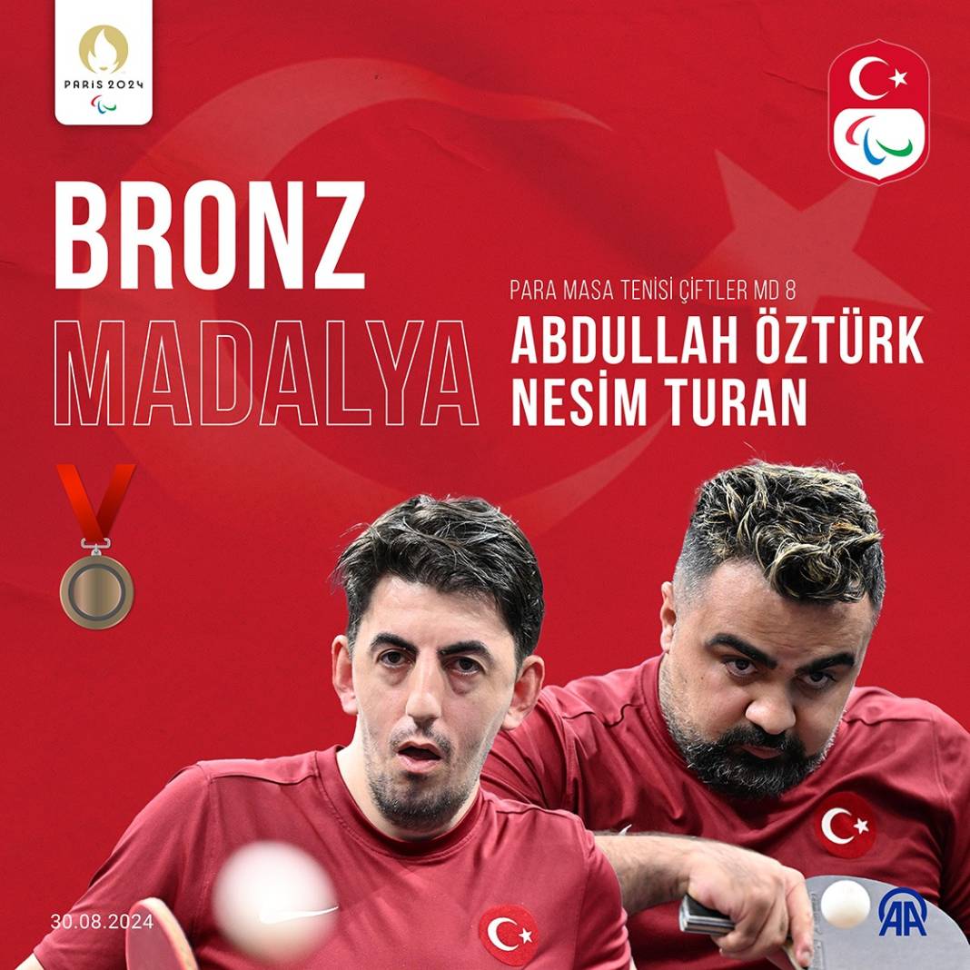 Milli sporculardan Paralimpik Oyunları'nda 4 madalya 9